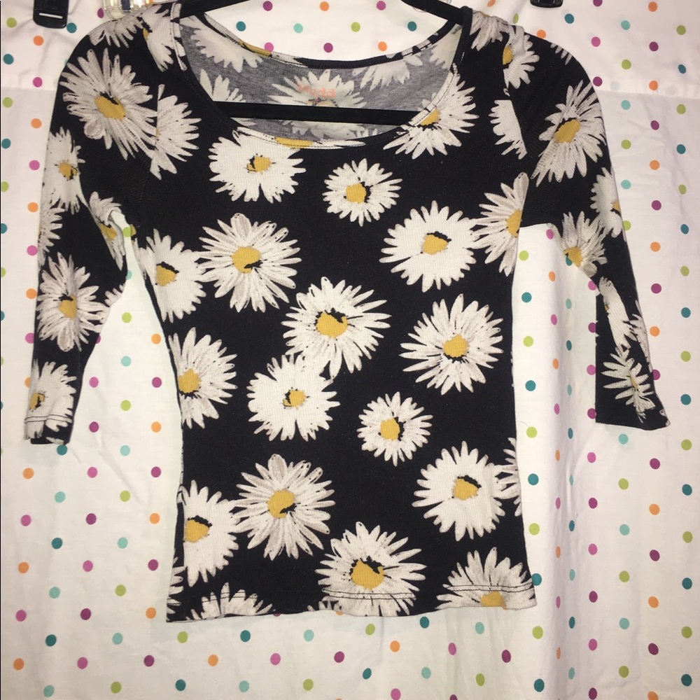 Floral 3/4 Sleeve Tee